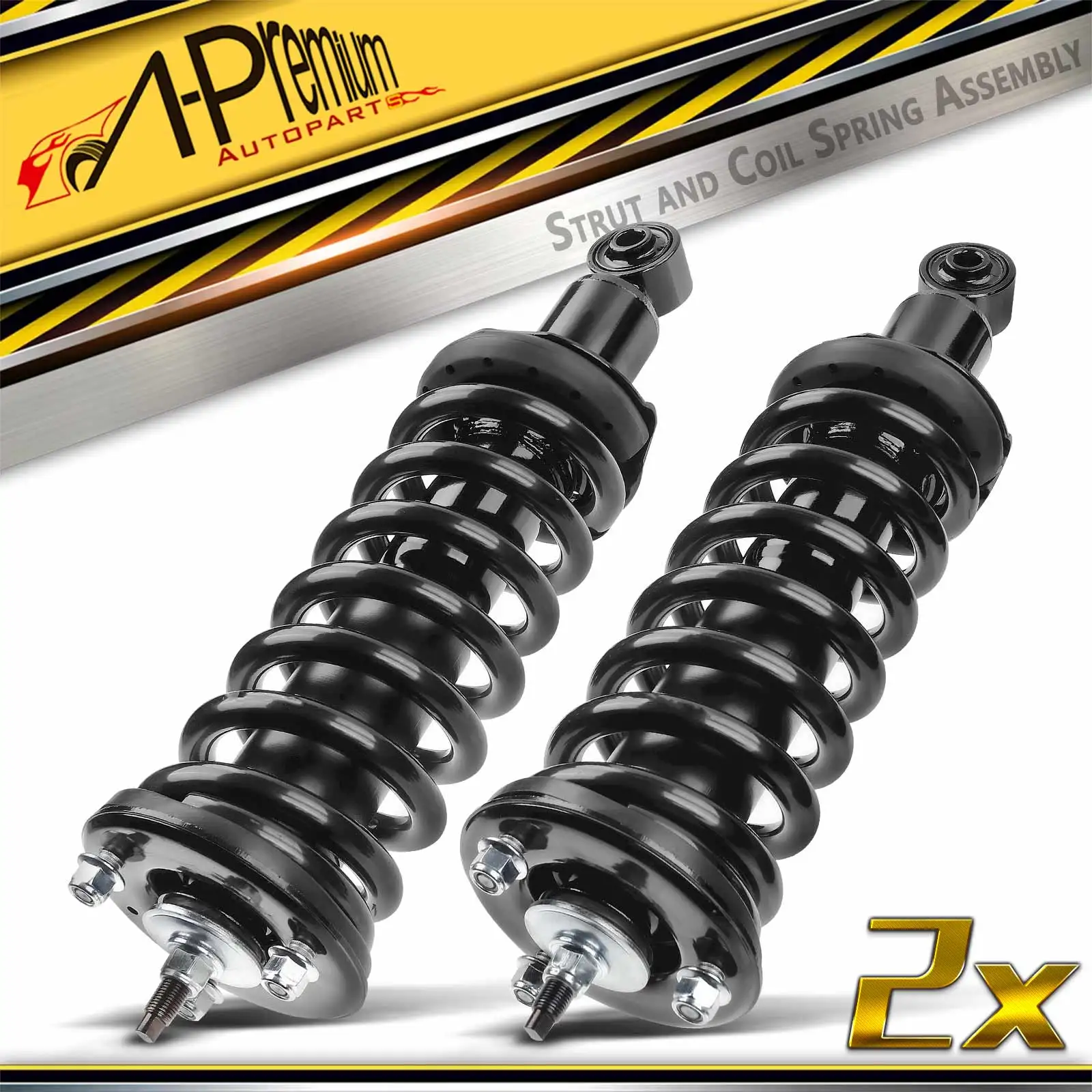 A-Premium Pair Front Complete Strut & Coil Spring Assy for Nissan Frontier 2005-2021 Suzuki Equator 2009-2012