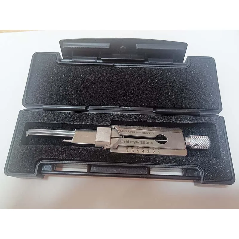 2024 New LISHI Locksmith Tools Multi Lock Gamson 7*7 Lishi Style SS324 MUL 7X7 Civil Lock Pick Tool