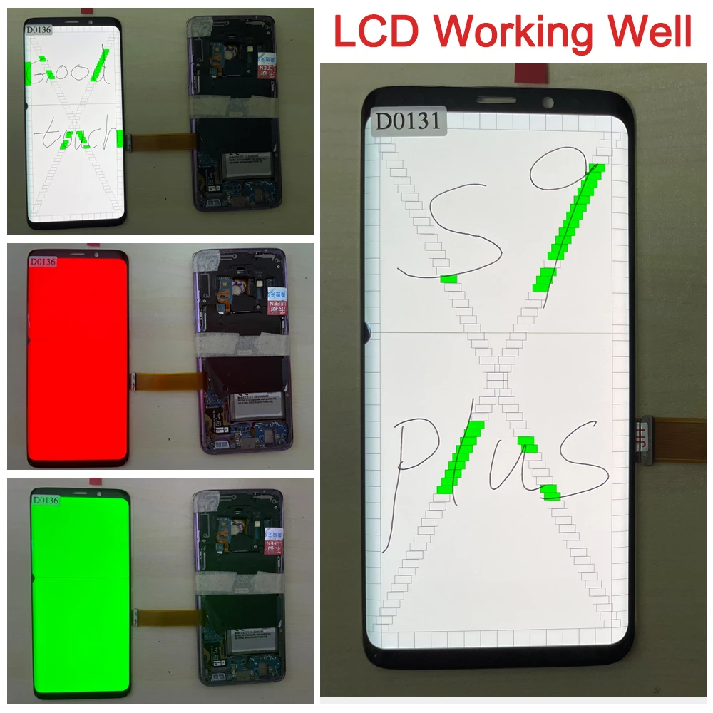 Line spot defect for Samsung Galaxy S9 LCD Display For S9 G960 G960F Touch Screen For Galaxy S9Plus S9+G965F G965U Display Point