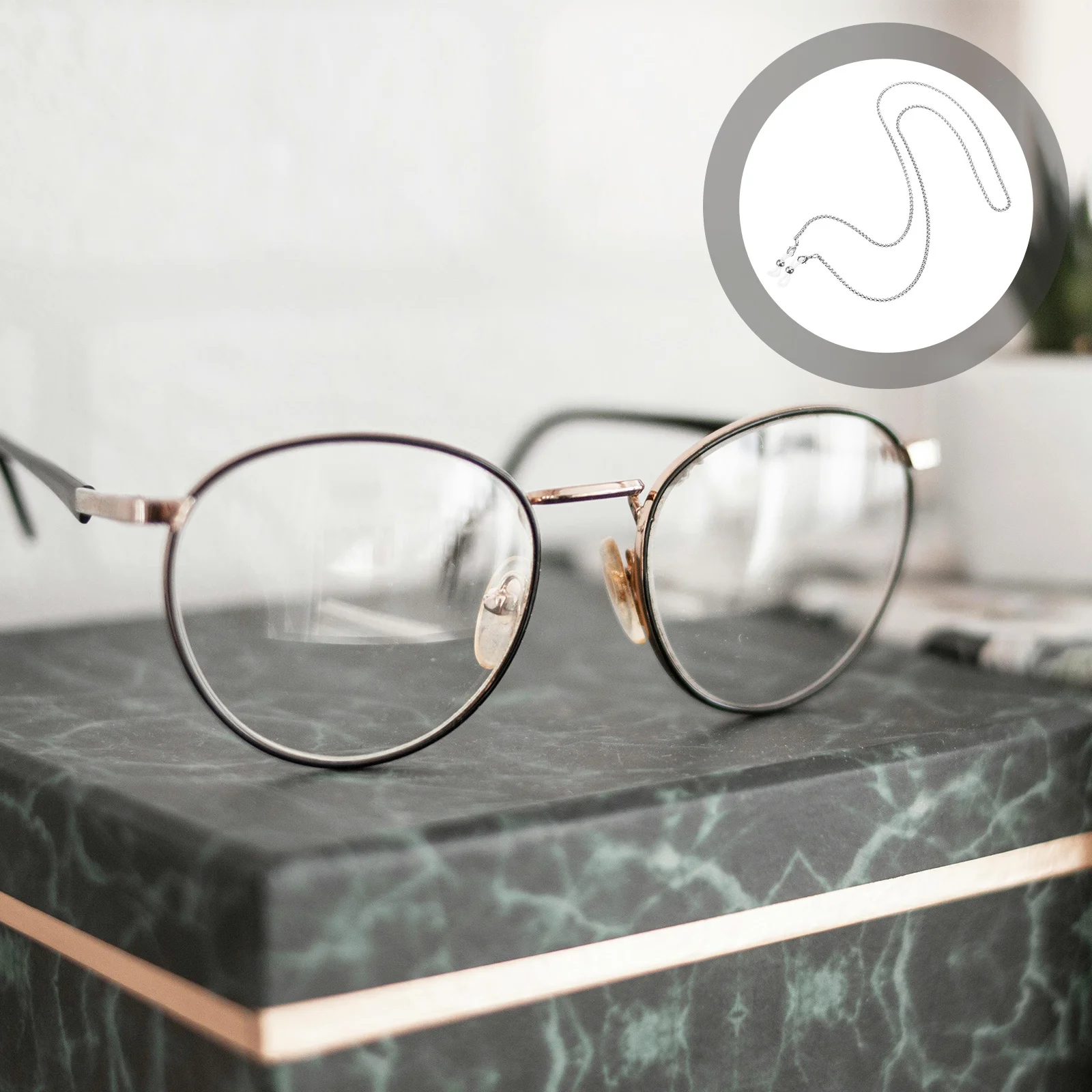 

Anti-Slip Glasses Chain Stainless Steel Eyeglass Holder Durable Neck Lanyard For Outdoor Sports Glasses Accessories