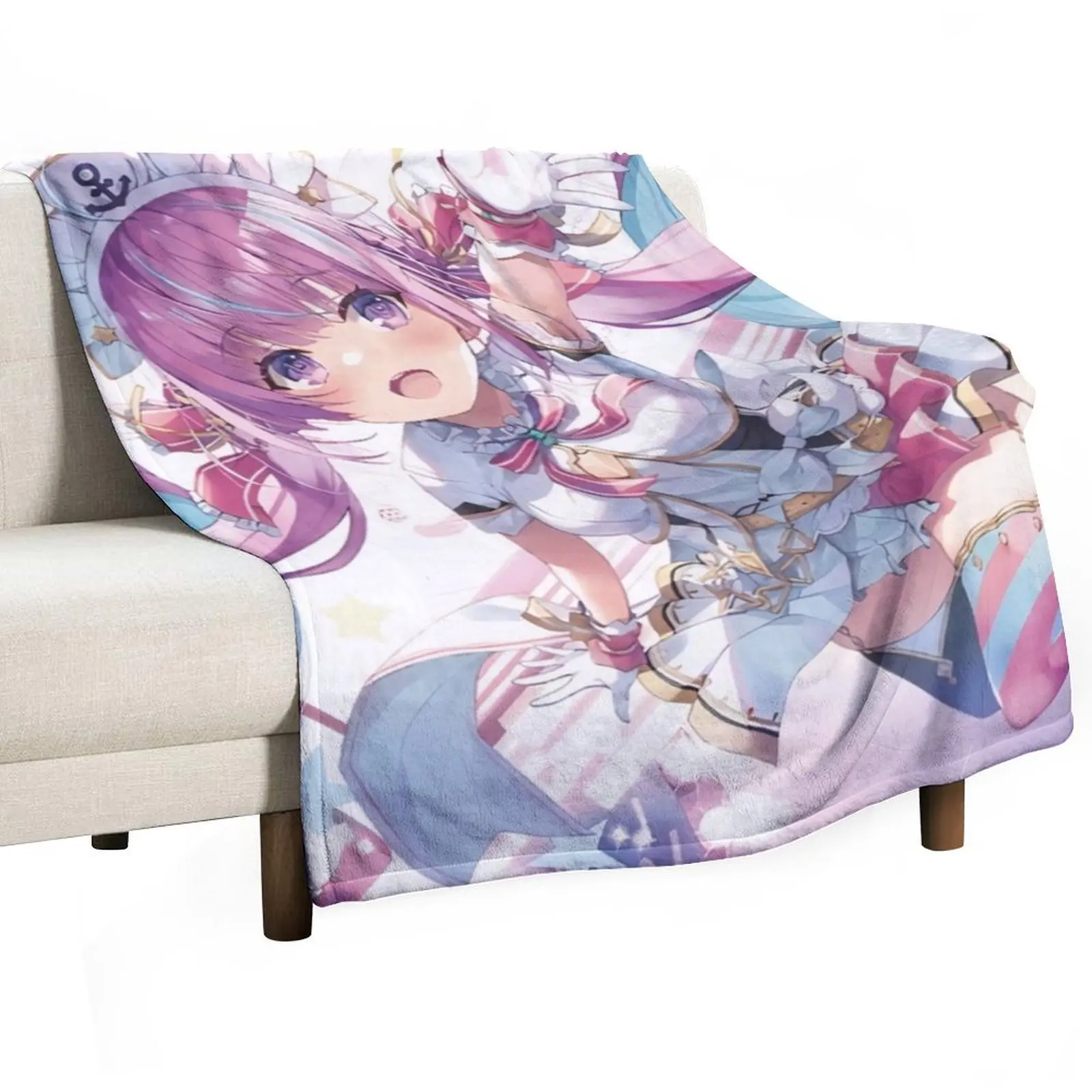 Minato Aqua Throw Blanket Soft Beds Softest Decorative Sofa For Sofa Thin Blankets