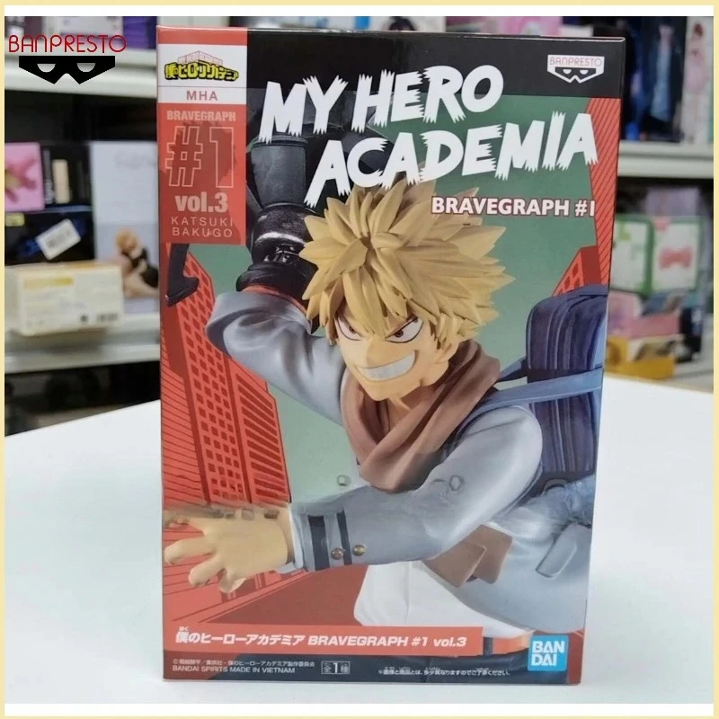 

Spot SaleIn Stock Bandai 100% Original Genuine Banpresto My Hero Acamia Bravegraph 12cm Bakugou Katsuki Anime Mol Figures ToyIn