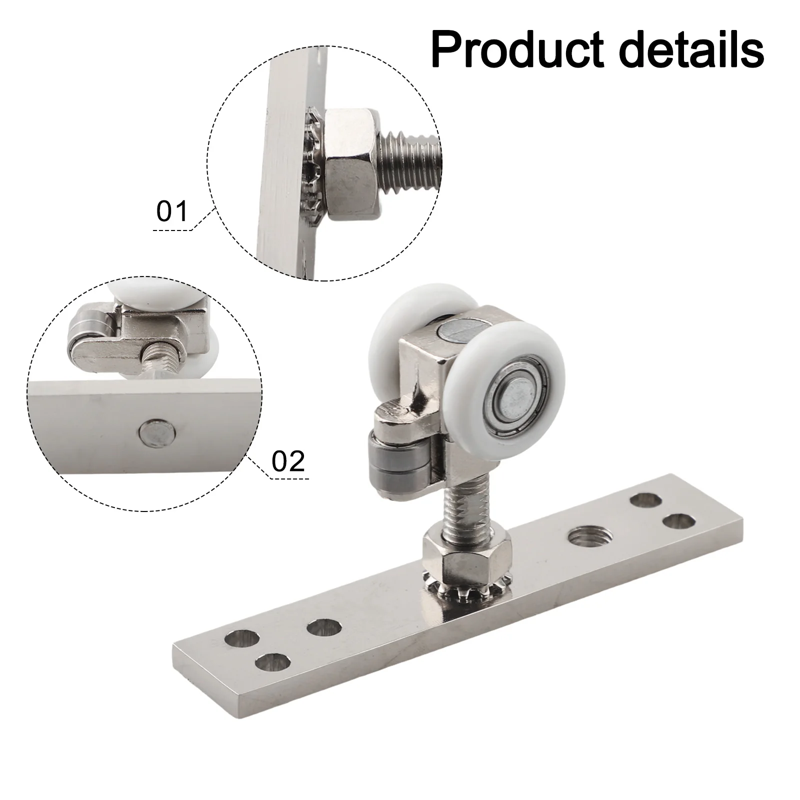 Heavy Duty Pulley Hanging Slide Pulley Robust Performance Supports Up To 40kg For Folding Doors Adjustable Hanging Wheel System
