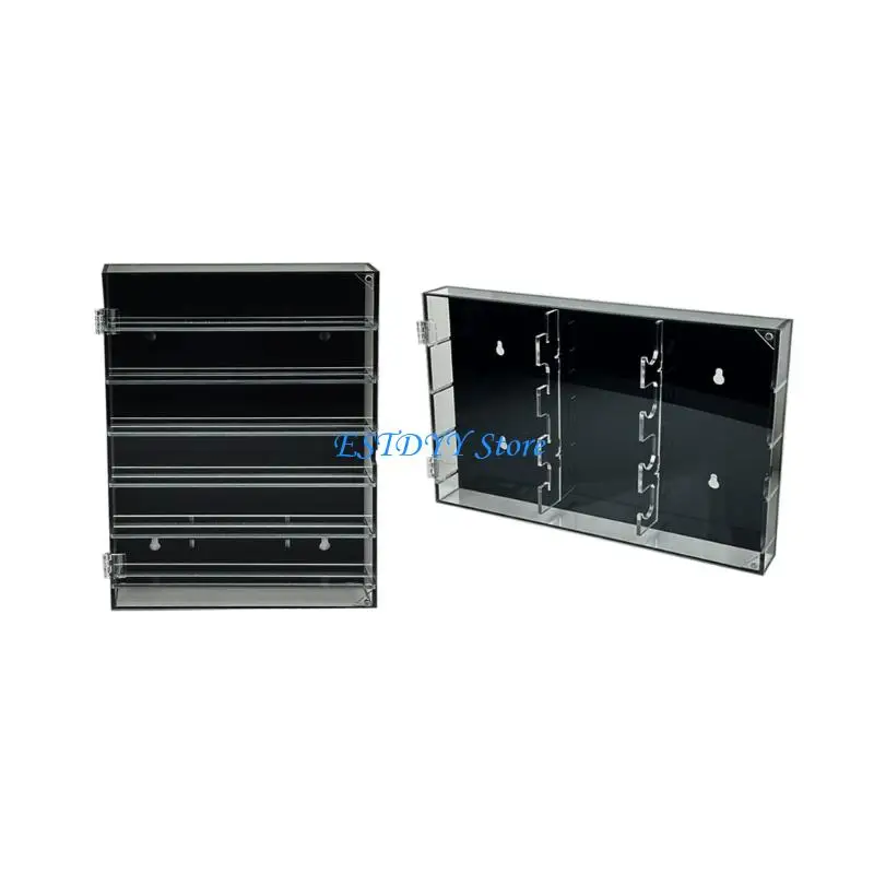 G6DE Multilayer Collection Case Folding Cutter Display Stand Clear Storage Case Display Holder Box Enduring