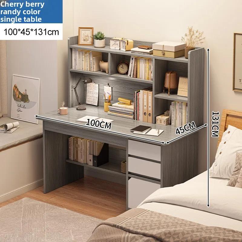 YFY   Student Home Bookshelf Bookcase Integrated   Junior High School Student Bedroom Homework Desk Study Writing