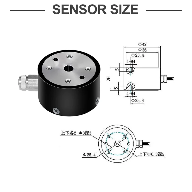 Imagem -06 - High Precision Statical Torque Sensor Transdutor Torsional Estático Rotação Descontínua Força de Engenharia 1nm 5nm 10 nm 50nm 100nm