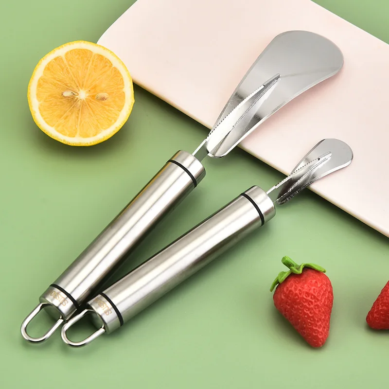 Stainless Steel Orange Grapefruit Peeler Practical Fruit Opener Skinning Knife Vegetables Peeling Cutter Kitchen Supplies