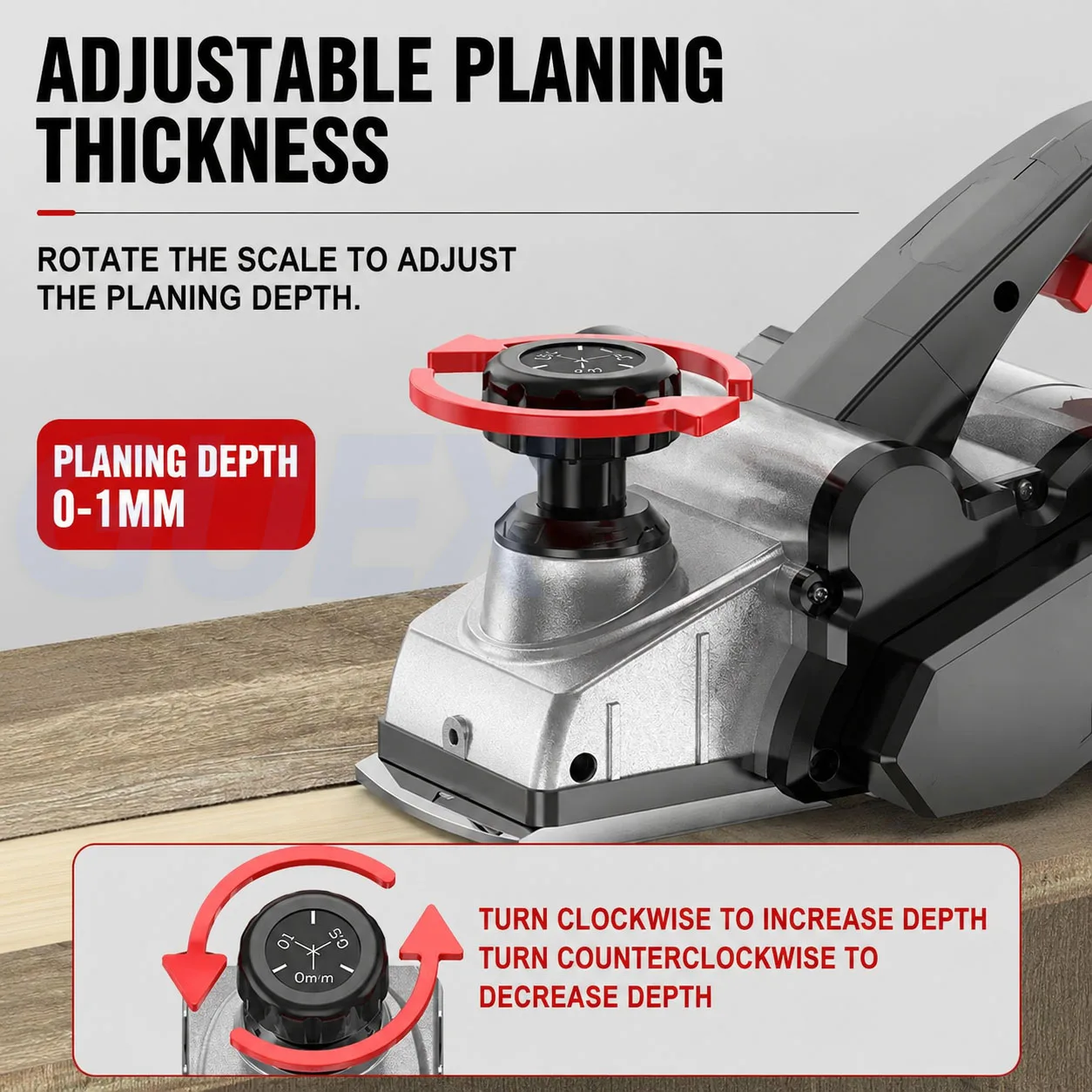 Woodworking Electric Electric Planer Multi-Function High-Power Small Household Press Planer Flat Planer For Wood Processing