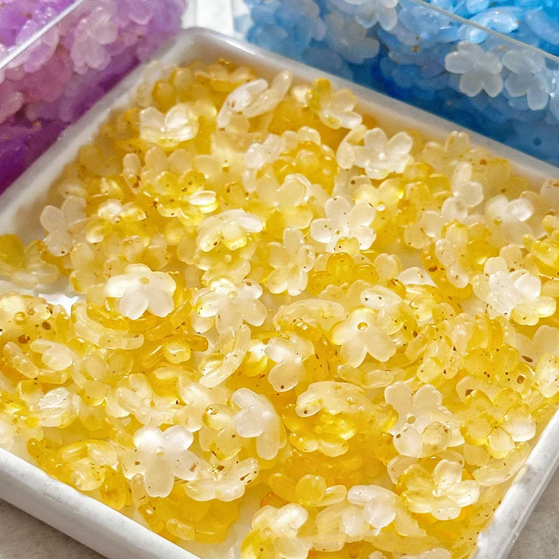 100 Teile/los 10mm Bunte Blume Acryl Spacer Perlen Für Schmuck Machen DIY Armband Halskette Zubehör