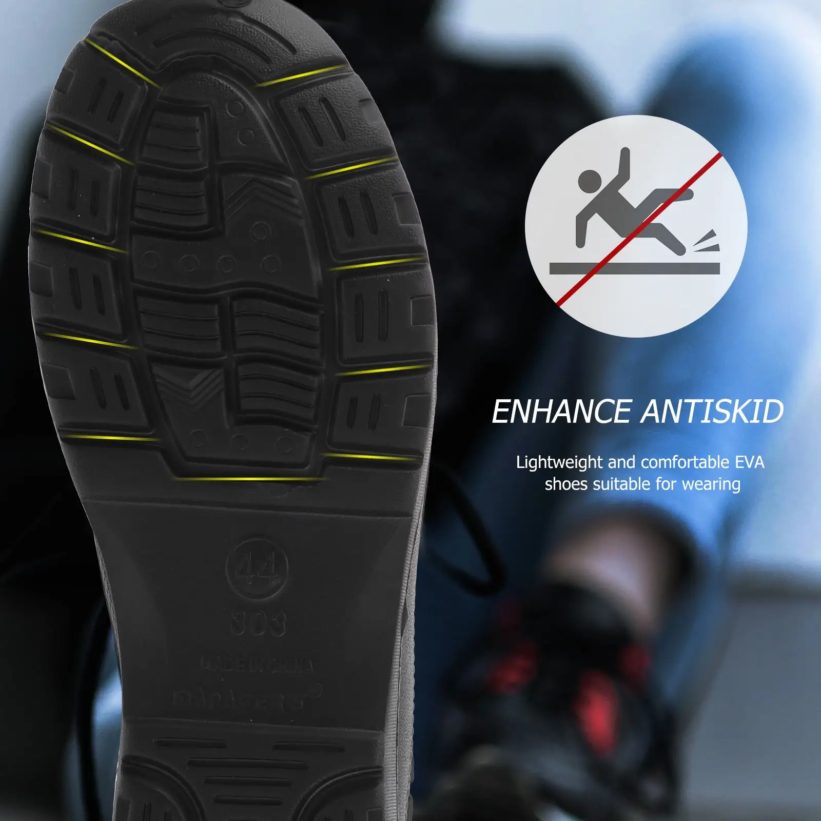 Lightweight EVA Oil Proof Non Slip Chef Shoes Comfortable Working Shoes For Long Standing Walking Fire