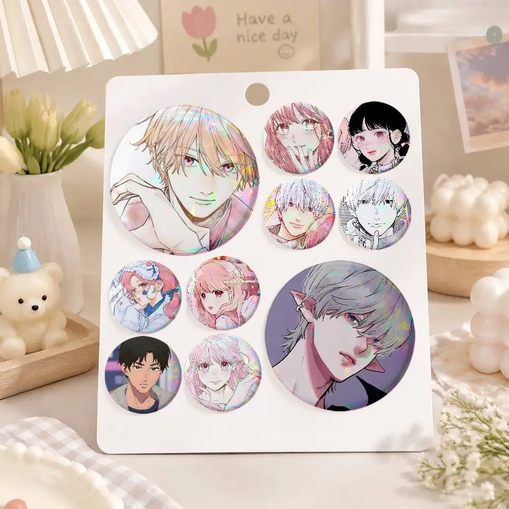 A-A Sign Of Affection Badges Button Round Creative Pin Brooch Badge Bag Decor Accessories Fans Collect Friends Gifts