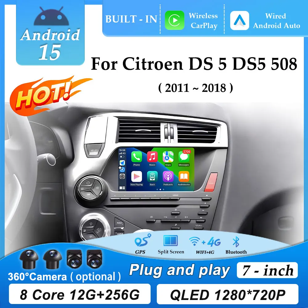 7" Android 15 Carpl… - image