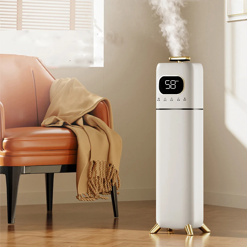 8L Mute Ultrasonic  Air Humidifier Big Capacity Freshening Electric Essential Oil Diffuser Room Air Humidifier for Office