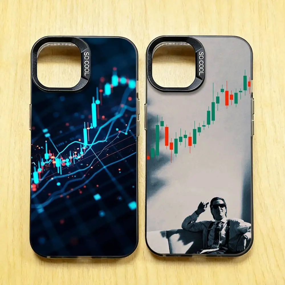 

Trade Stock Market Investment Phone Case for iPhone 17 16 15 Pro Plus 14 13 Max Mini 12 11 X XS Air TPU Bumper