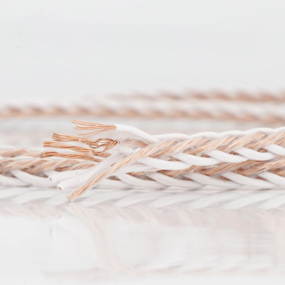 Hifi 4TC كابل مكبر الصوت OCC النحاس اوديوفيلي سلك مكبر الصوت ل أمبير/مكبر الصوت Hifi الصوت لتقوم بها بنفسك كابل مكبر الصوت