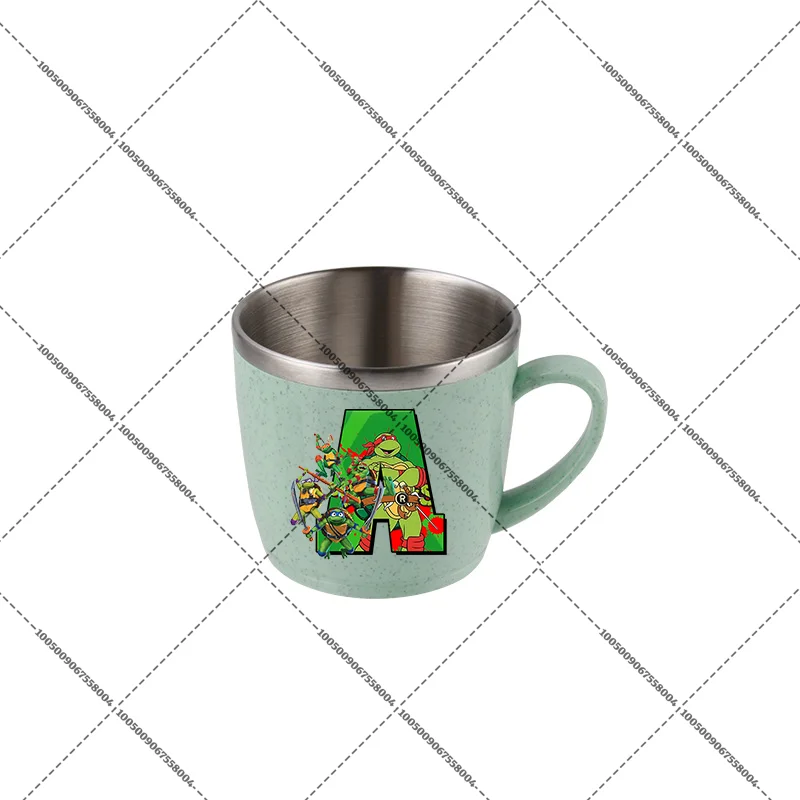 Teenage Mutant Ninja Turtles 304 Stainless Steel Rinse Cup Portable Toothbrushing Mug Printed Drinking Glass Cute Mouthwash Cups