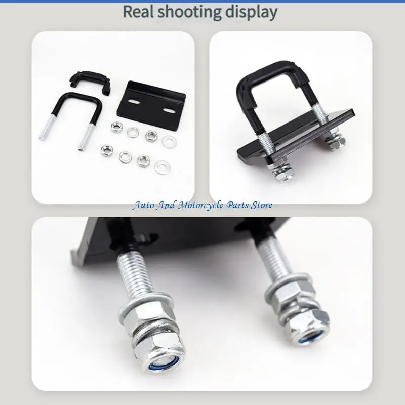 

P9FD Anti Rattle Trailer Hitch Locking Mechanism Heavy Gauges Metal U Clamp Universal