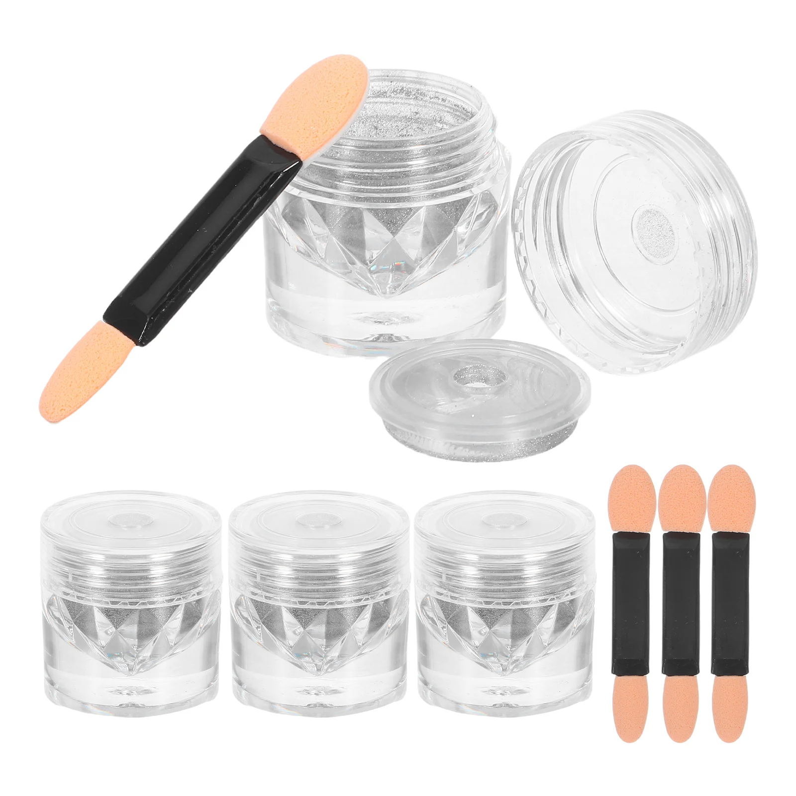 4 juegos de polvo para decoración de uñas de ojo de gato, esmalte para manicura DIY, salón de Spa, decoraciones brillantes de larga duración, polvo para uñas de ojo de gato