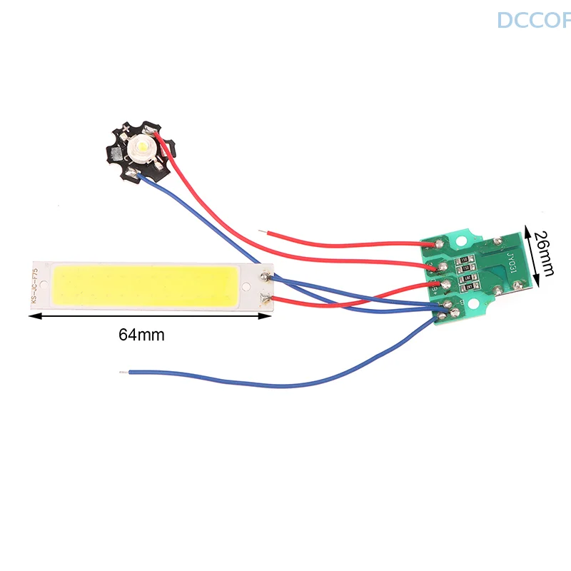 ダブルLED回路基板,デスクランプ,懐中電灯ドライバー,DIYアクセサリー,DC3.7V-5V