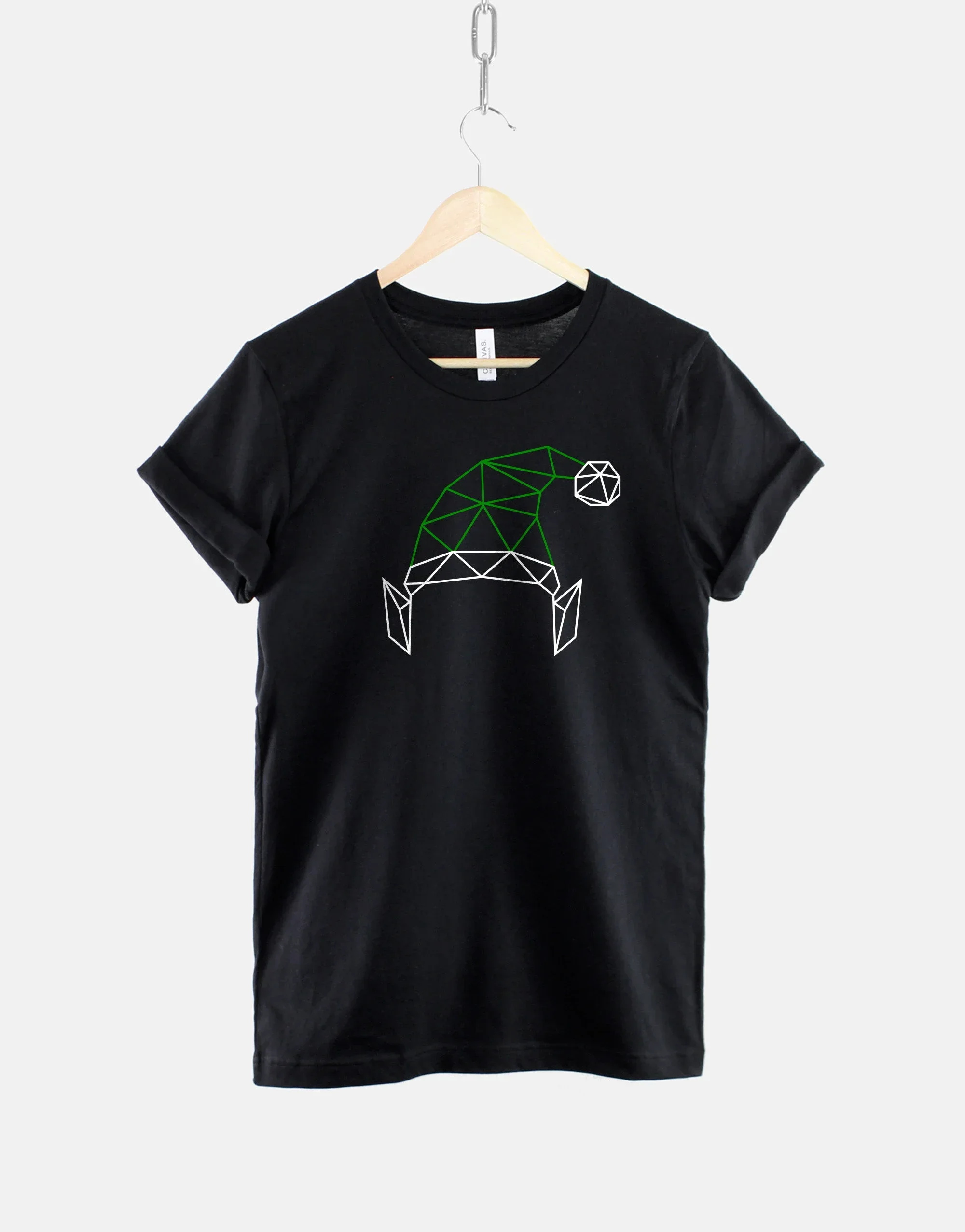 الصيف المرأة تي شيرت هندسية سانتا كلوز قميص مطبوع جولة الرقبة قصيرة الأكمام أعلى عارضة أزياء الشارع الشهير النساء الملابس