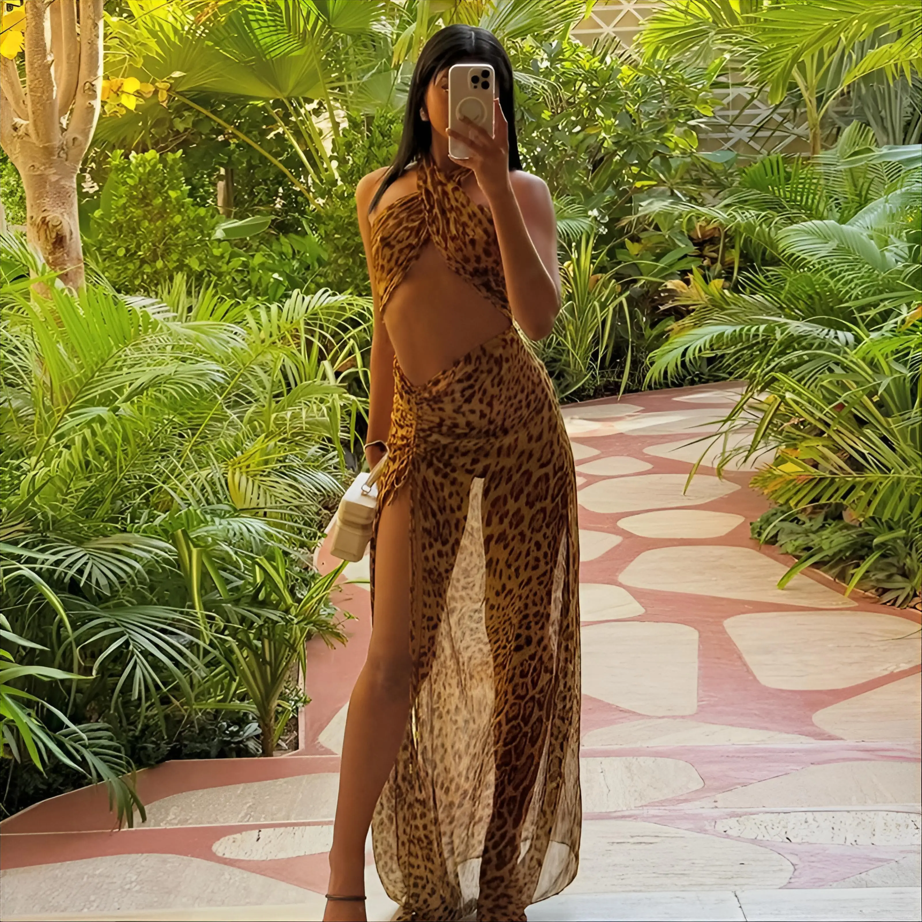 

Cover Up Yellow Women Sundress Sunset Sarong-Pareo-Womens Lavalava Plage Layered Splicing Cooling Protection Cross Accessories