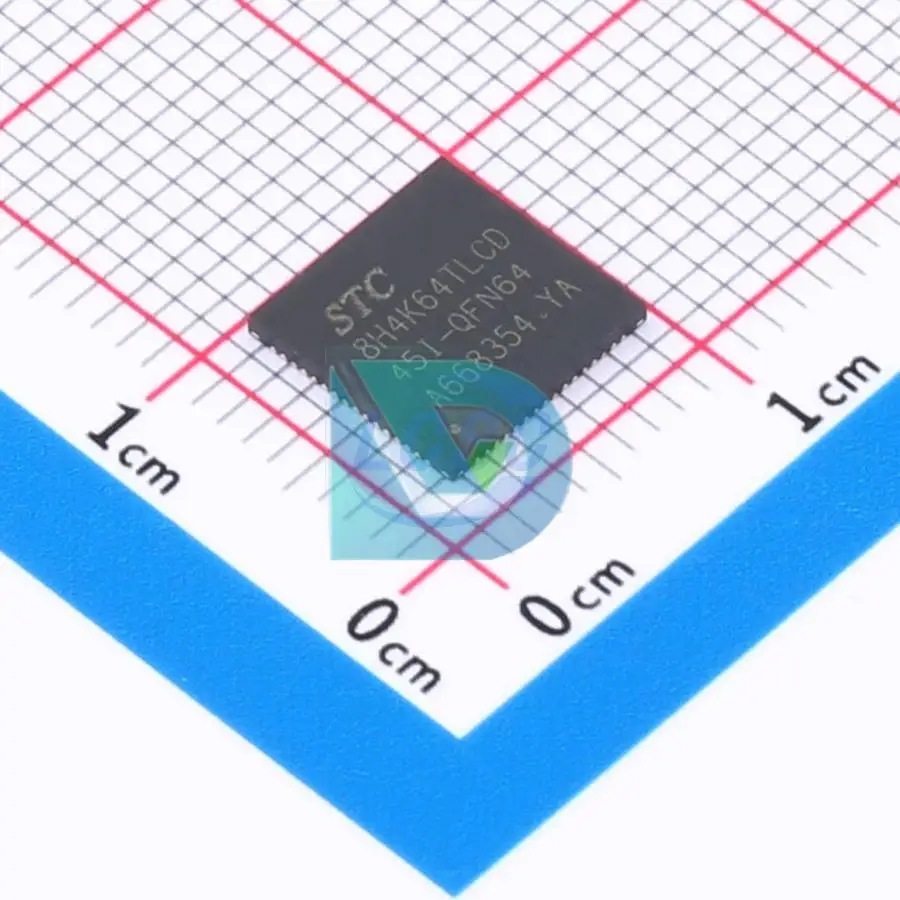 STC8H4K64TLCD-45I-QFN64 VQFN-64(8x8) Microcontrollers (MCU/MPU/SOC) chips New original