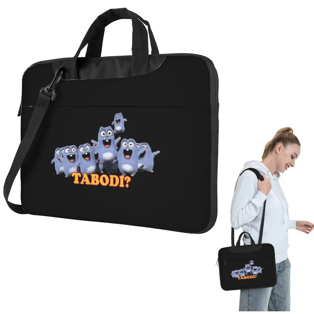 Grizzy And The Lemmings Tabodi Crossbody Laptop Bag Case Computer Bag Resistant Protective Notebook Pouch for Lenovo