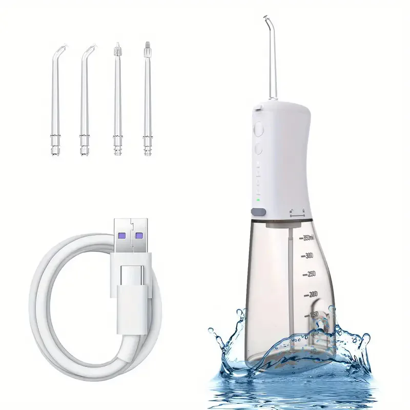 

2 pieces, 350ml rechargeable adult household tooth flusher, electric water floss