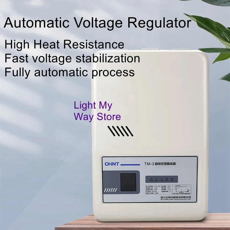 TM-10KW Voltage Regulator 220V Household Powerful Automatic Air Conditioner Single-phase Desktop Wall-mounted