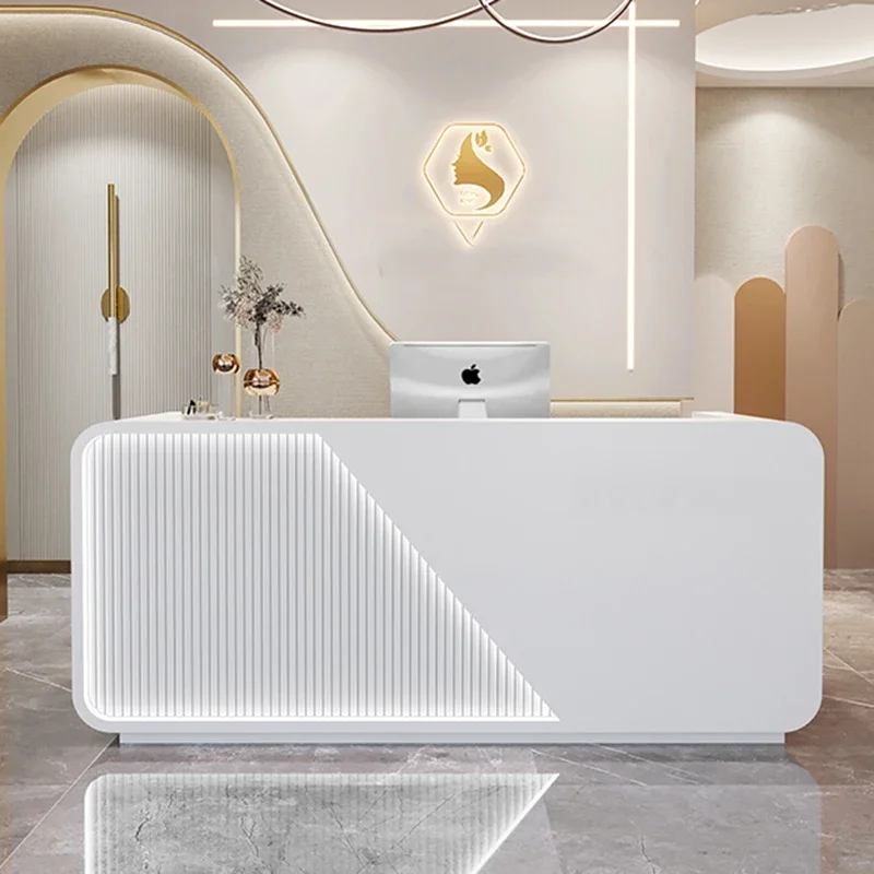 Hair Salon Lectern Bar Counter Reception Shop Mobile Podium Stand Register Counter Checkout Schreibtisch Shop Furniture