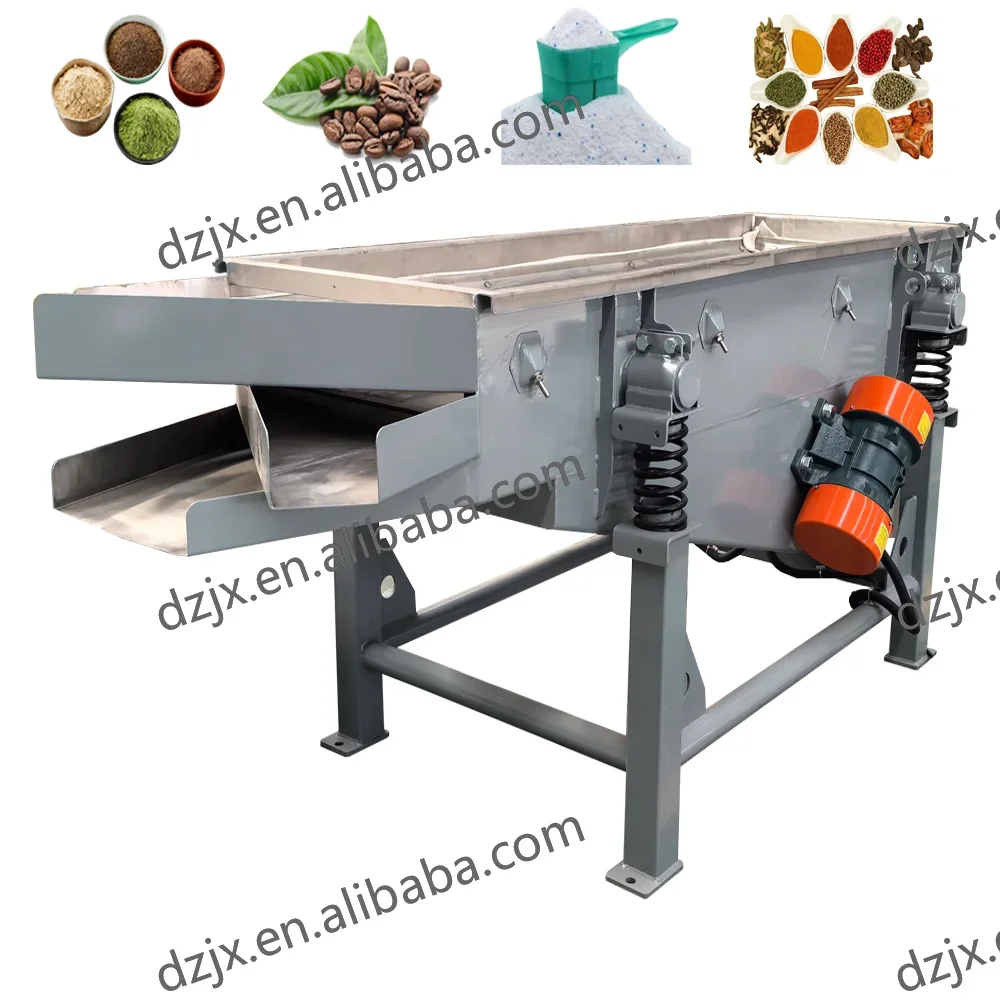 DZJX Plastic Mini Liner Vibrating Screen Machine for Ice Stainless Steel Pebble Vibrating Sieve