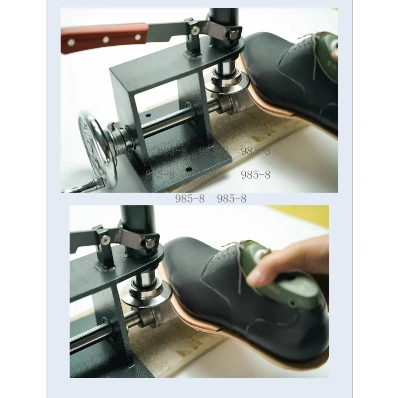 Upgraded Sole Edge Flattening Machine Handmade Shoe Making Tool DIY Leather Shoe Repair Pressing Machine for Shoe Crafts