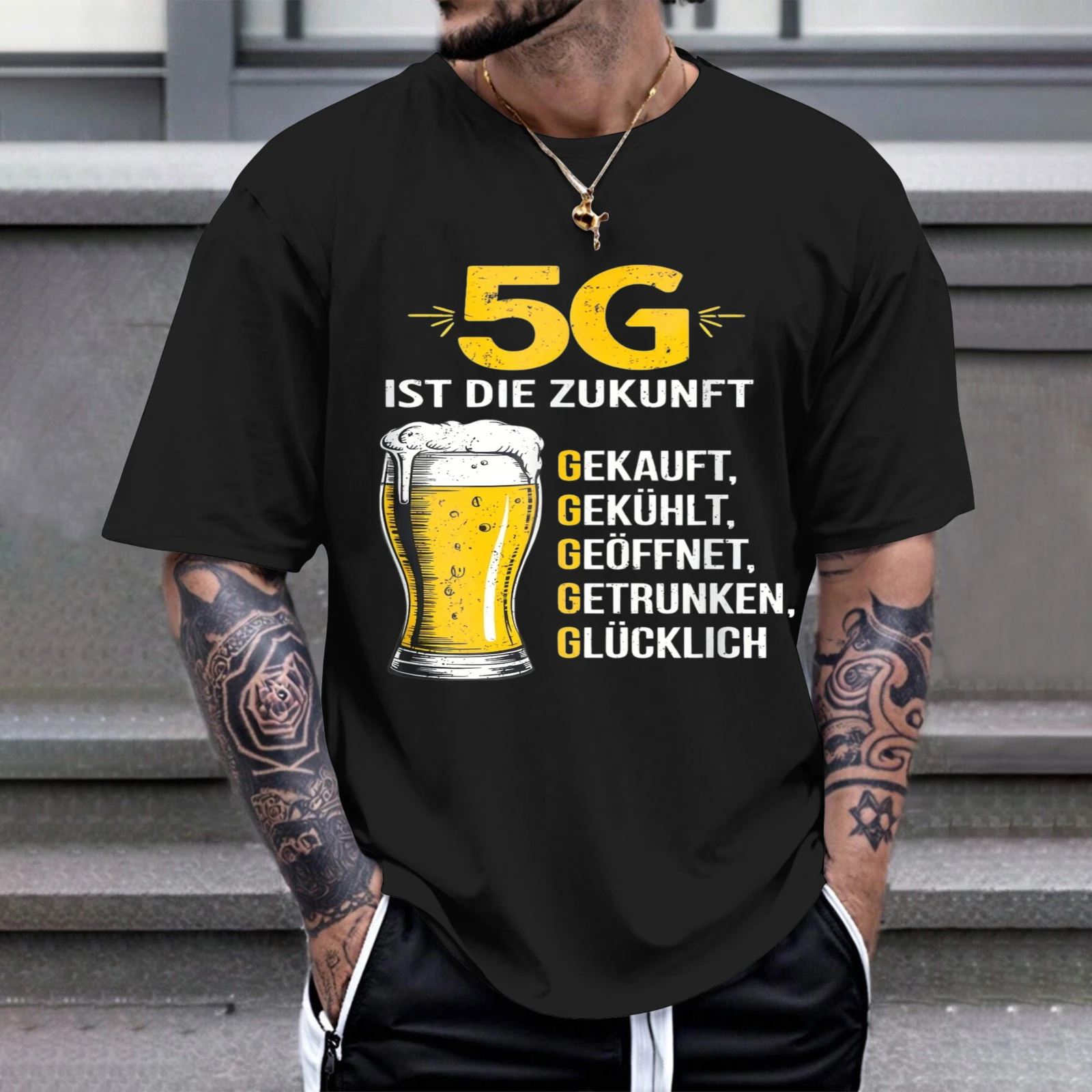 Herren-T-Shirt „5G Is The Future“ – ideal für Freizeitkleidung, Partys und Karneval-Outfits