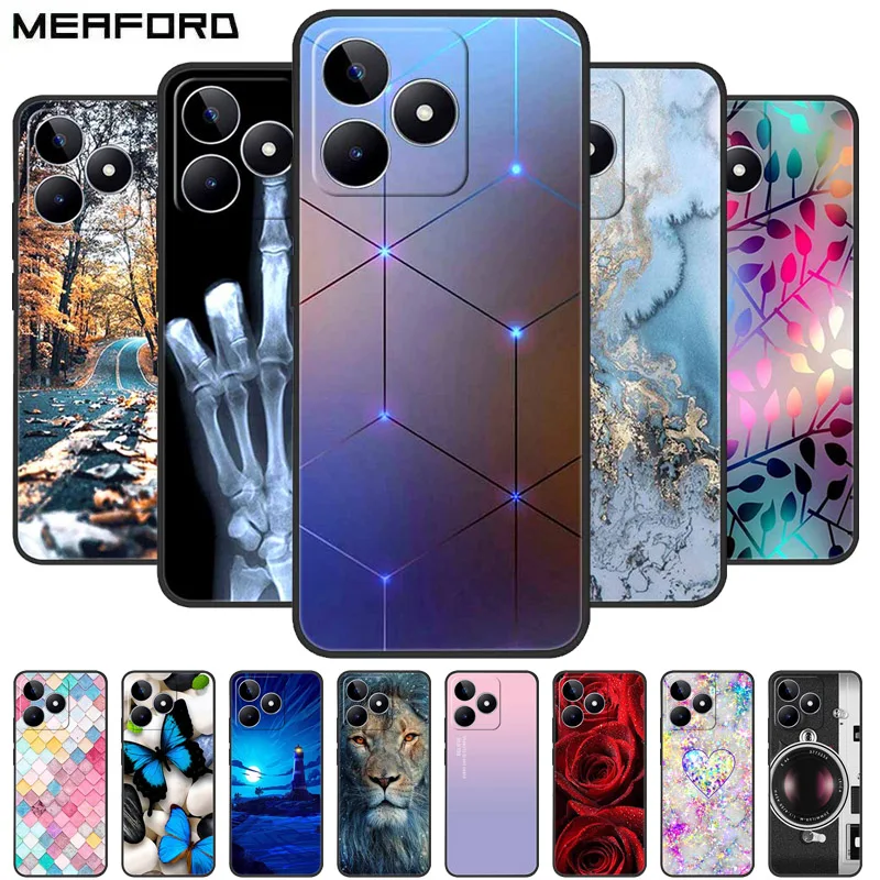 For Realme C53 Case Shockproof Soft silicone TPU Back Cover For OPPO Realme C53 4G Phone Cases Cartoon RealmeC53 C 53 2023