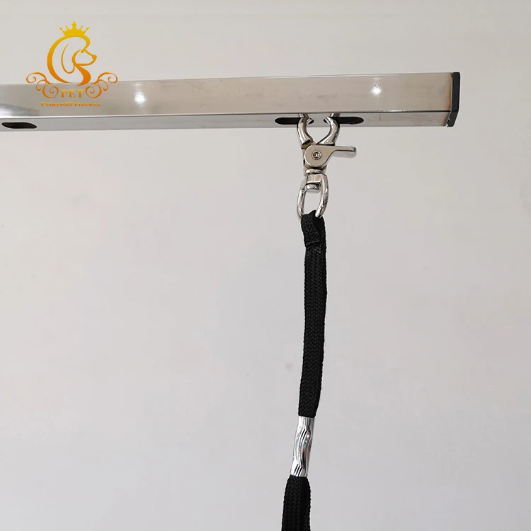 Dog Grooming Table Electrical Lifting Table Round Tabletop with Iron Display Rack Charge-Powered view 5