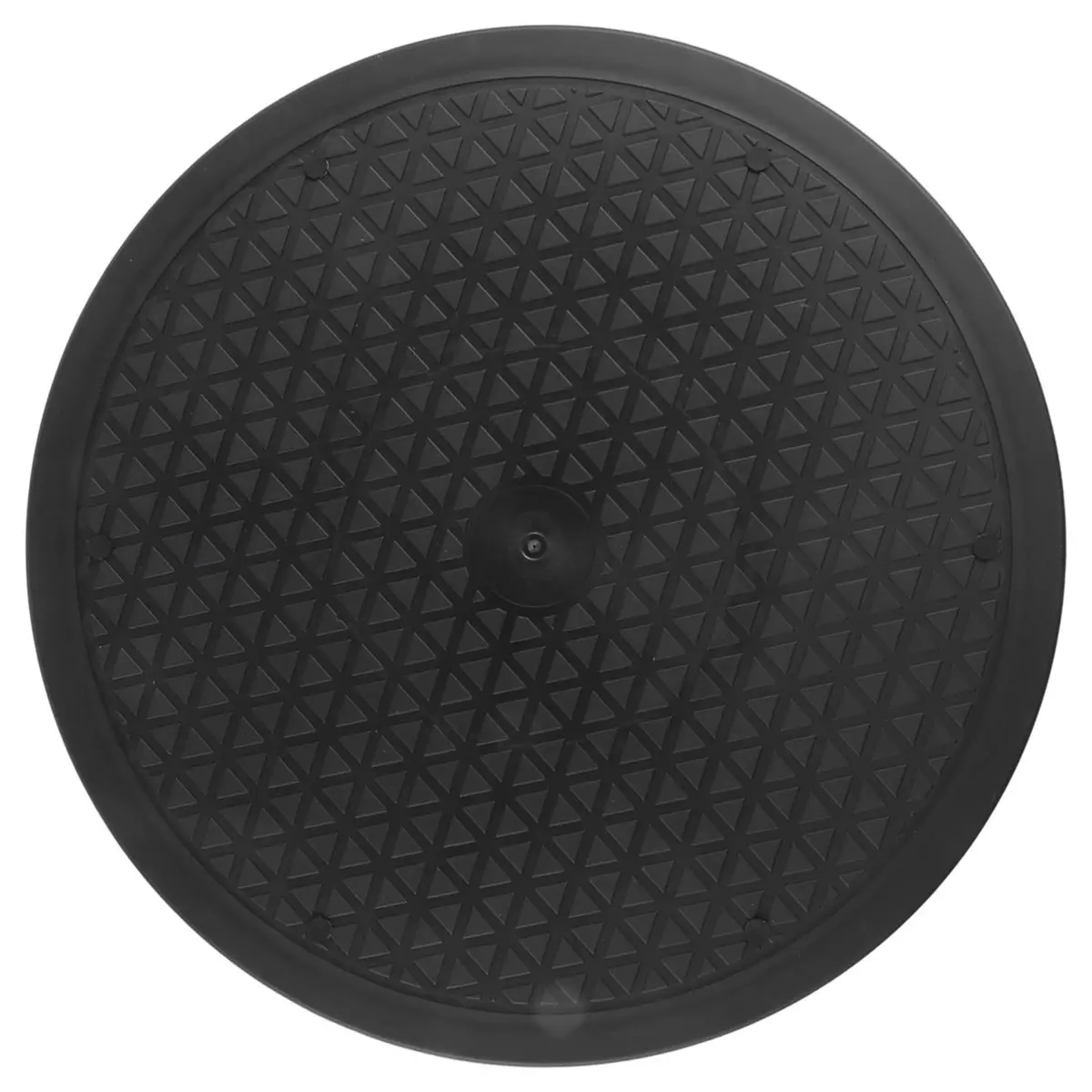 ABFS 12 Inch Heavy Duty Rotating Swivel Steel Ball Bearings Stand for Monitor TV Turntable Lazy Susans Black Round Shape