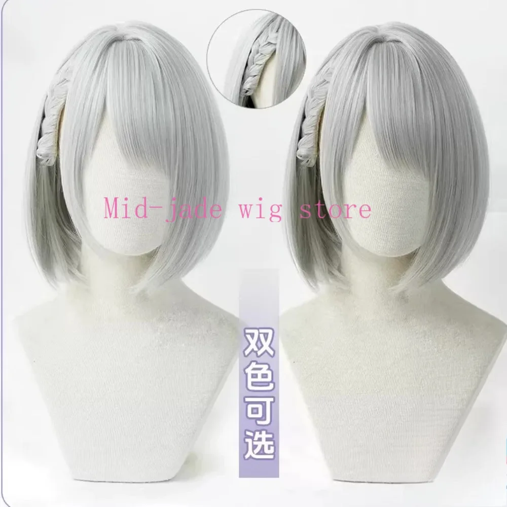 Peluca de cosplay de Mai Xiaowen, estilo original, con cabello trenzado a mano, ideal para fiestas de disfraces, eventos de juegos, Navidad y sesiones de fotografía.