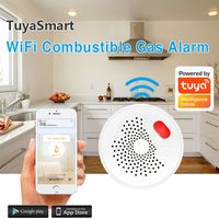Tuya WiFi/ZigBee Gas Detection EU Plug Natural Gas Sensor Combustible Gas LPG Gas leaks Alarm Detector Fire Security Smart Life