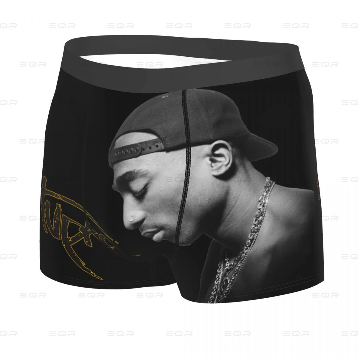 Rapper Tupac Men Underpants, Highly Breathable printing High Quality Birthday Gifts