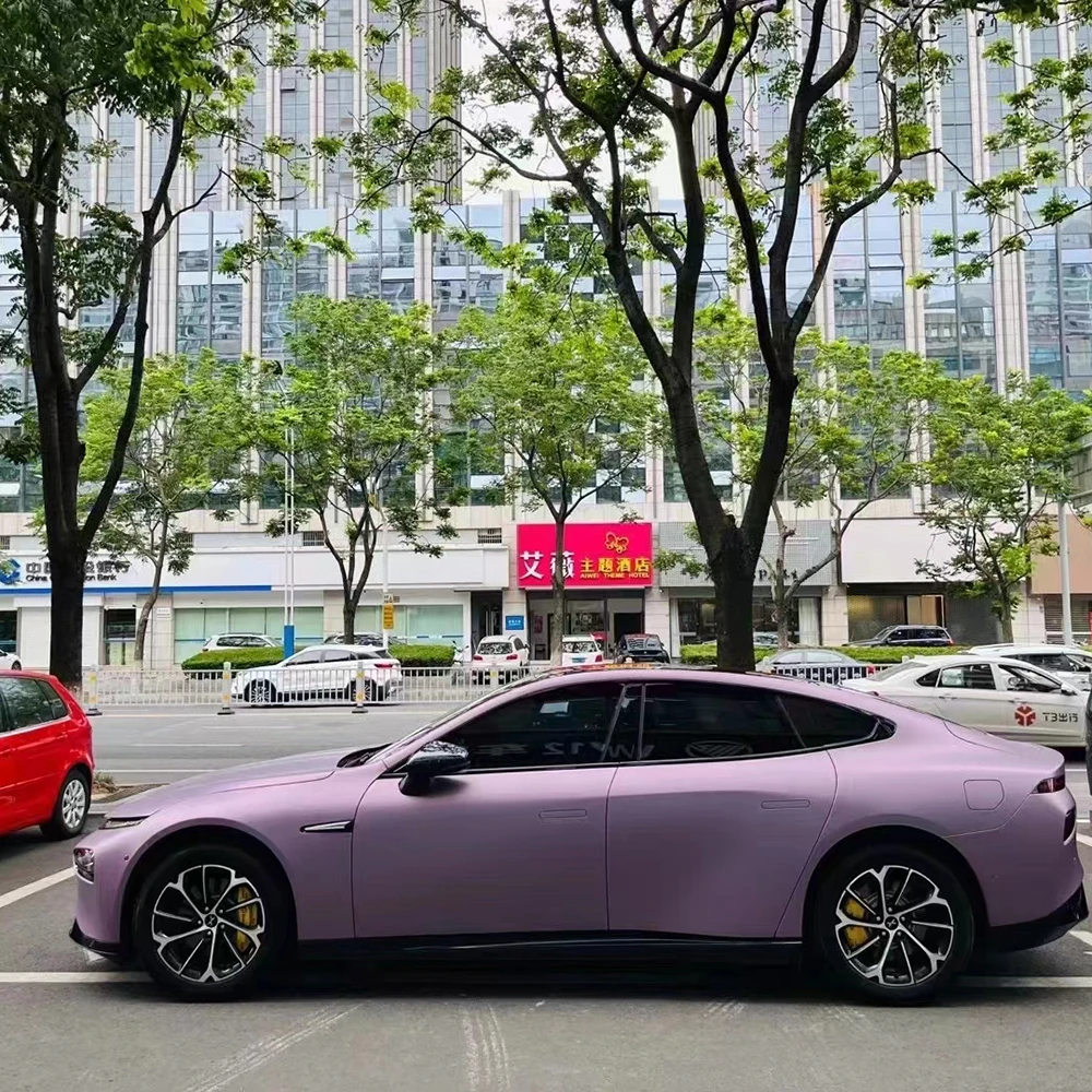 Wrapmaster 5M/10M/18M High Quality Ultra Matte Pink Purple Car Body Film Adhesive Wrap For Cars