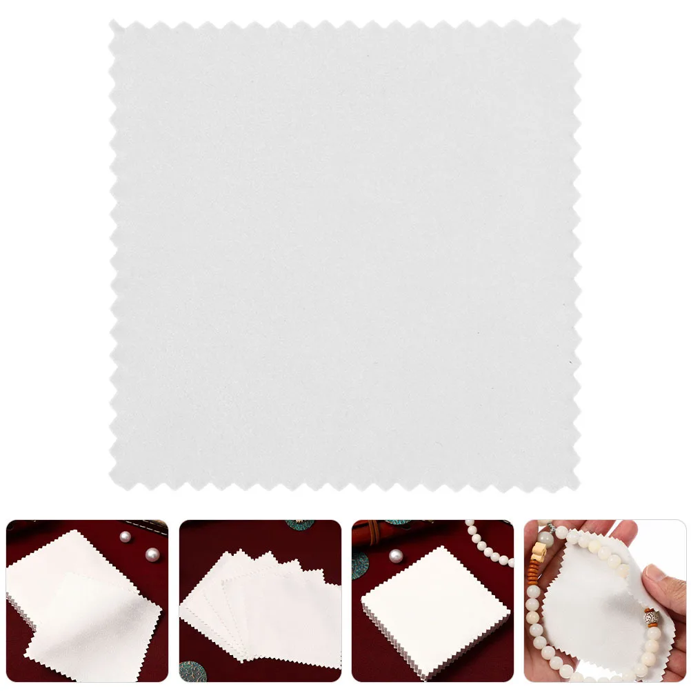 

50pcs Cleaning Cloth For Jewelry Polishing Silver Wiping Cloth Durable Compact Design Lens Screen Brass Cleaning Tools Supplies
