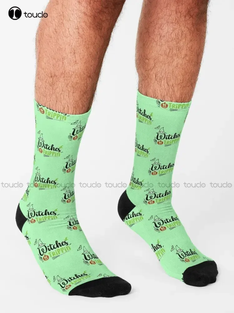 Due To The Economy This Is My Halloween Costume Socks Black Long Socks Street Skateboard Socks Creative Funny Socks Custom Gift