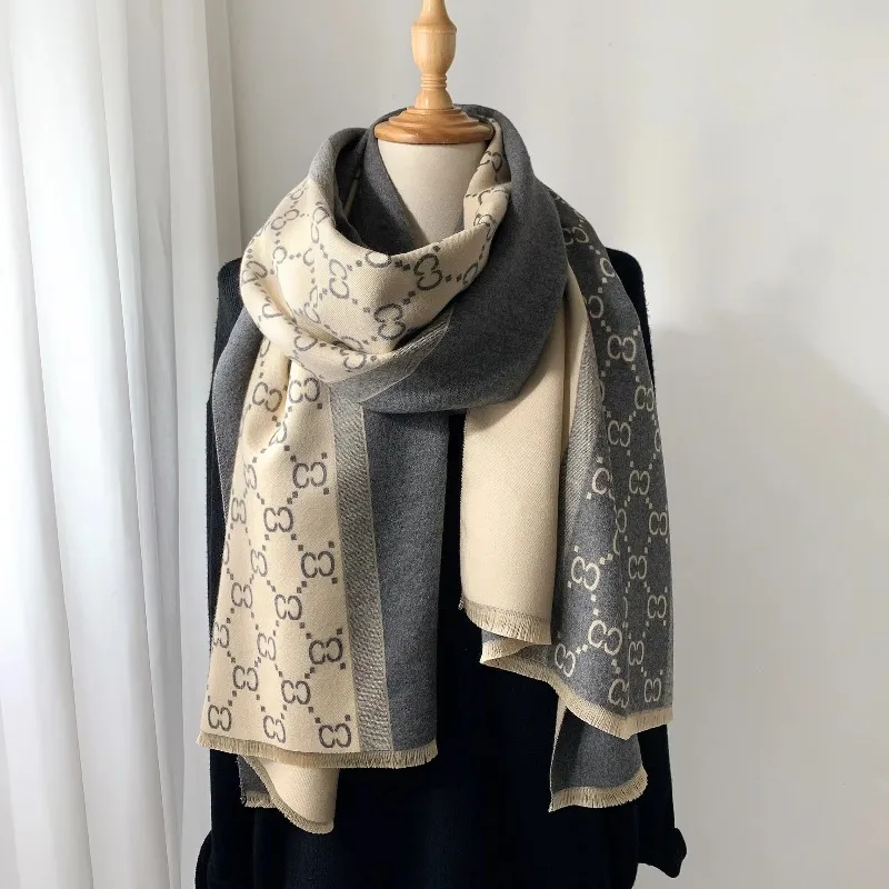 2026 Autumn and Winter New European and American Warm Scarf Women Long Style Air-conditioned Room Shawl Fashion Thickened