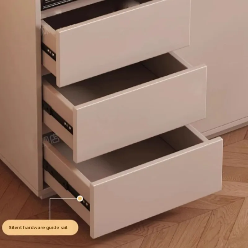 Solid wood dining side cabinet against wall integrated locker living room kitchen modern sideboard for kitchen furniture