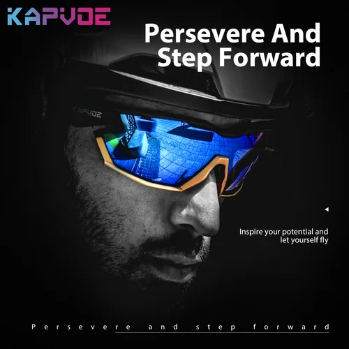 Imagen 2 del producto KAPVOE gafas de ciclismo gafas deportivas de moda bicicleta al aire libre senderismo conducir correr gafas de sol mujeres hombres MTB gafas de sol de bicicleta de carretera