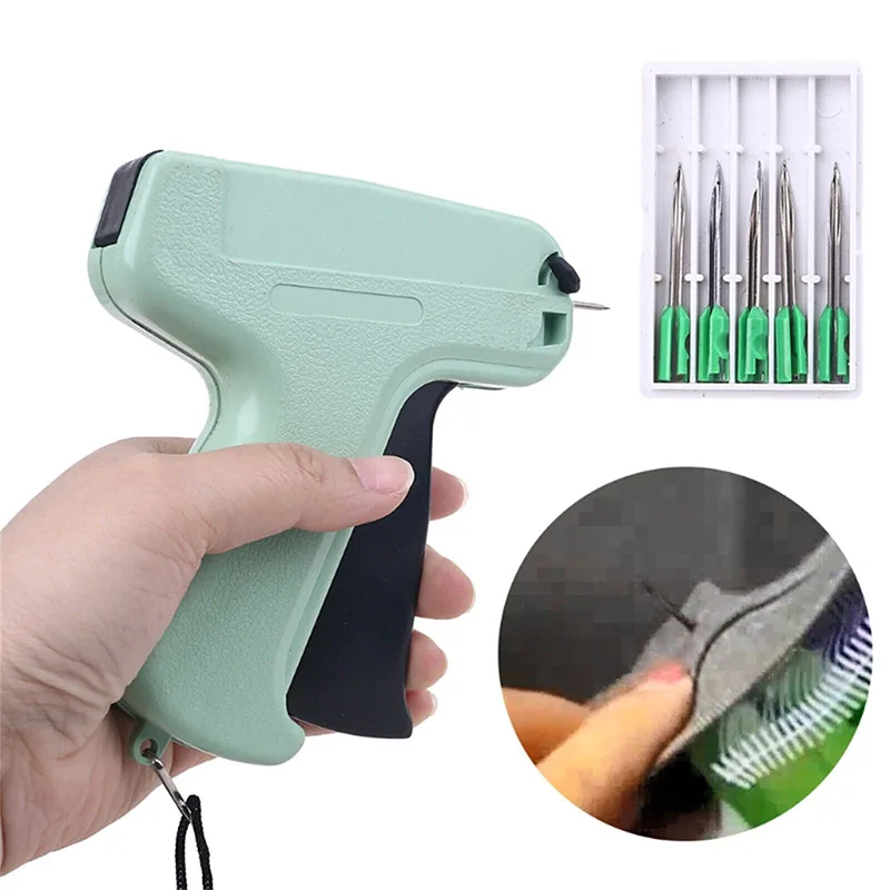 Clothes Garment Price Label Tagging Tag Gun 5 Needles 1000 Barbs Labeller Machine Plastic Labeller Sticker Sewing Tools