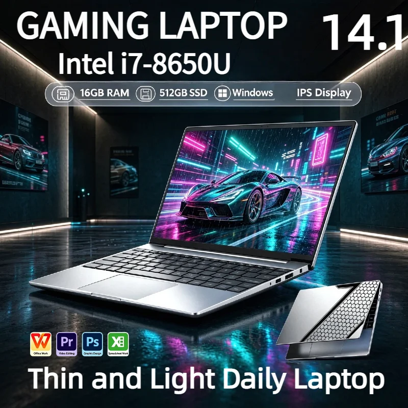 Portátil 14.1″ i7 32GB 2TB SSD