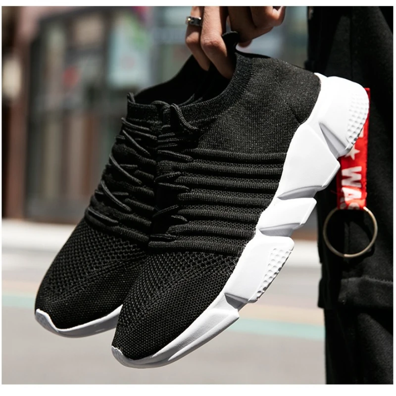 Couple models sneakers men and women flat low big size medium state socks casual shoes