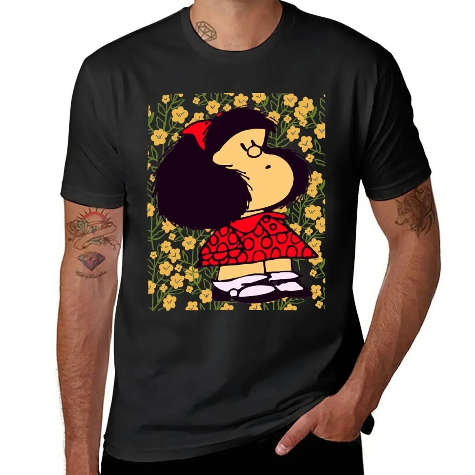 Enfants Riches Deprimes - Rich Depressed Children T-Shirt Mafalda and flowers T-Shirts tees shirts graphic tees korean fashion