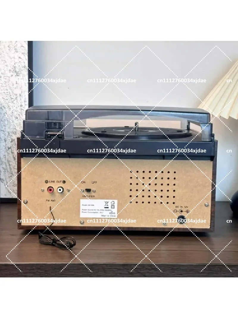 3-Way Retro Turntable Music Player with BT CD Tape Compact Home Sound System